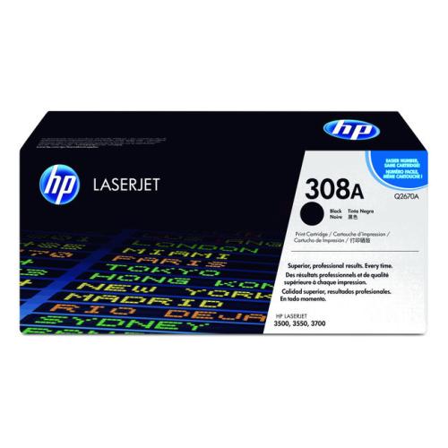 HP tonera kasetne melns (Q2670A / 308A)