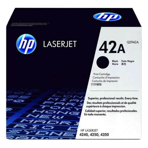 HP tonera kasetne melns (Q5942A / 42A)