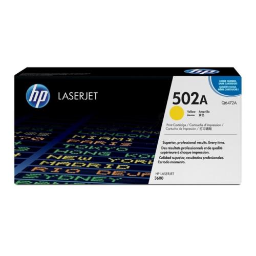 HP tonera kasetne dzeltens (Q6472A / 502A)