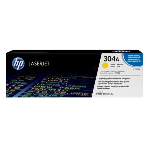 HP tonera kasetne dzeltens (CC532A / 304A)