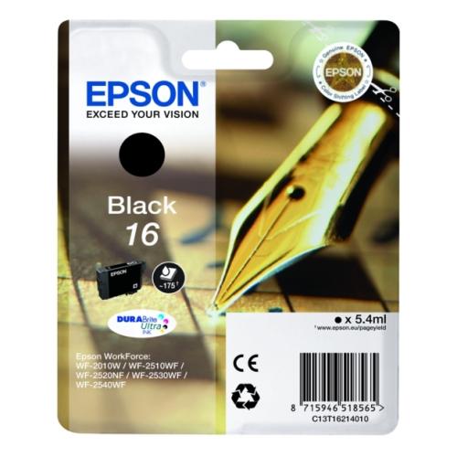 Epson drukas kasetne melns (C13T16214010 / 16)