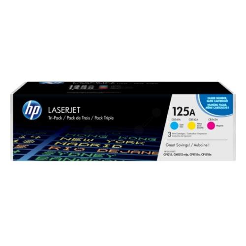 HP tonera kasetne zils / magenta / dzeltens (CF373AM / 125A) (multipack)