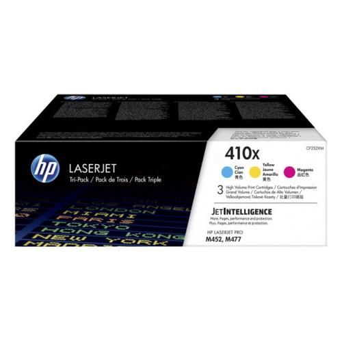 HP tonera kasetne zils / magenta / dzeltens (CF252XM / 410X) (multipack)