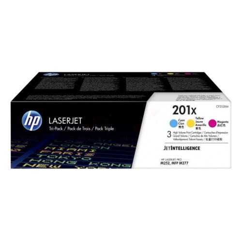 HP tonera kasetne zils / magenta / dzeltens (CF253XM / 201X) (multipack)