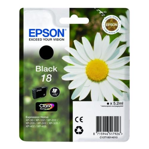 Epson drukas kasetne melns (C13T18014012 / 18)