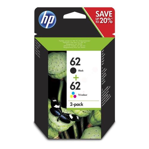 HP drukas kasetne melns / krāsa (N9J71AE / 62) (Divkāršs iepakojums, multipack)