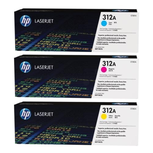 HP tonera kasetne zils / magenta / dzeltens (CF440AM / 312A) (multipack)