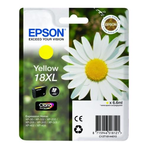 Epson drukas kasetne dzeltens (C13T18144012 / 18XL) (high capacity)