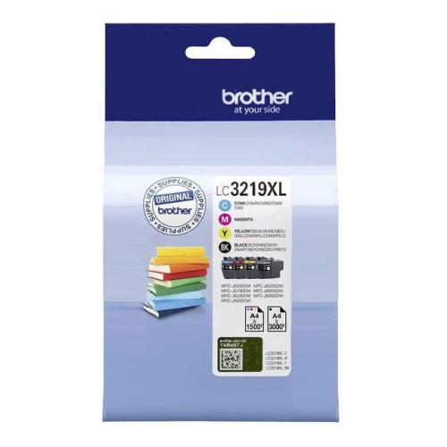 Brother drukas kasetne melns / zils / magenta / dzeltens (LC3219XLVALDR) (multipack)