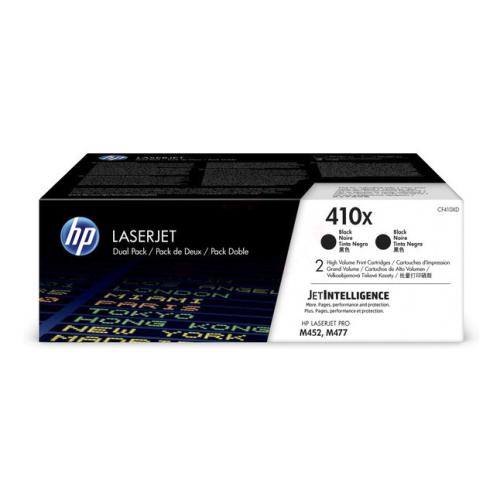 HP tonera kasetne melns (CF410XD / 410X) (Divkāršs iepakojums, high capacity)