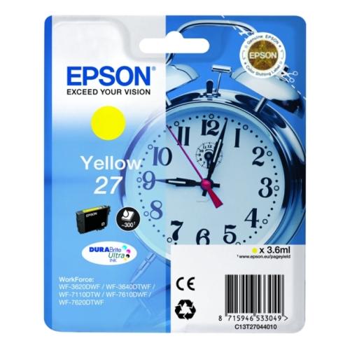 Epson drukas kasetne dzeltens (C13T27044012 / 27)