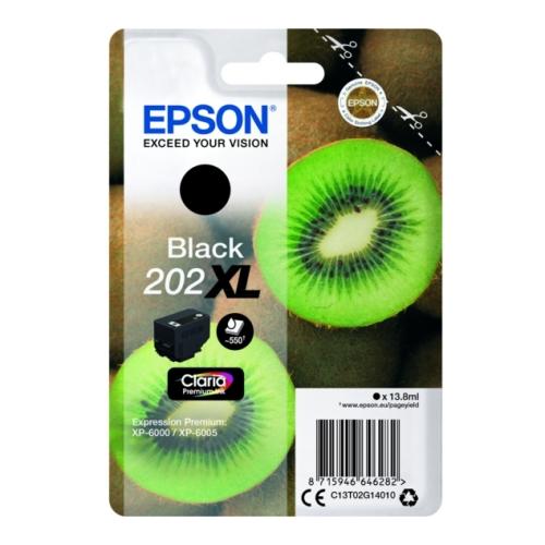 Epson drukas kasetne melns (C13T02G14010 / 202XL) (high capacity)