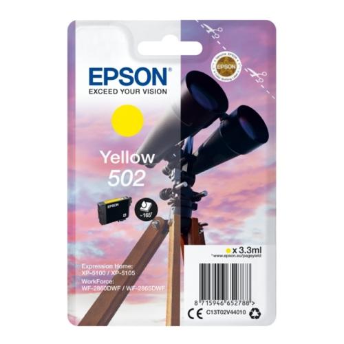 Epson drukas kasetne dzeltens (C13T02V44010 / 502)