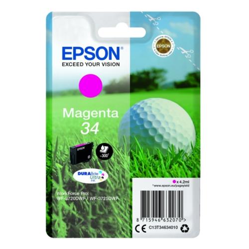 Epson drukas kasetne magenta (C13T34634010 / 34)