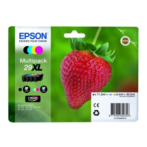 Epson drukas kasetne melns / zils / magenta / dzeltens (C13T29964012 / 29XL) (multipack, high capacity)