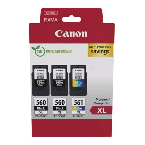 Canon drukas kasetne melns / krāsa (3712C009 / PG560XL+CL561XL) (multipack)