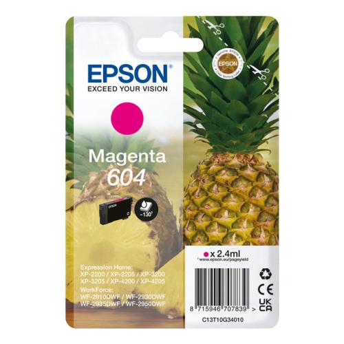 Epson drukas kasetne magenta (C13T10G34010 / 604)