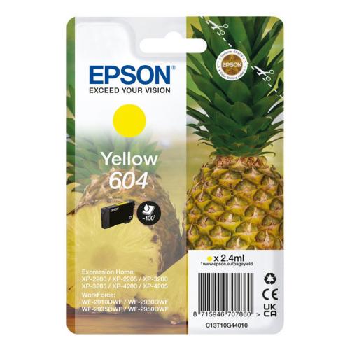 Epson drukas kasetne dzeltens (C13T10G44010 / 604)