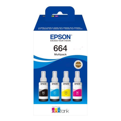 Epson drukas kasetne melns / zils / magenta / dzeltens (C13T664640 / 664) (multipack)