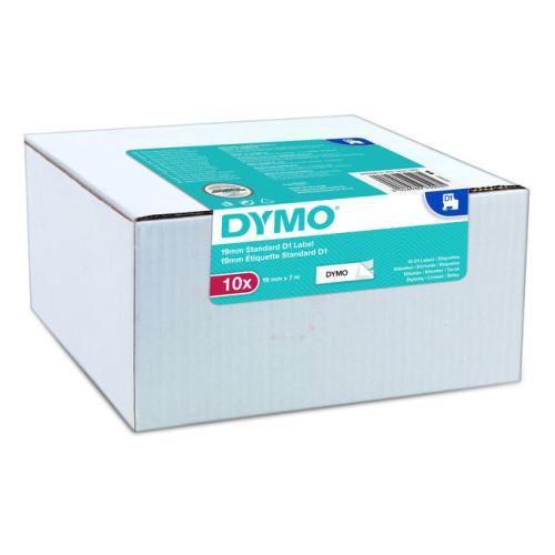 Dymo etiķetes melns uz balts (2093098 / D1), 19mm