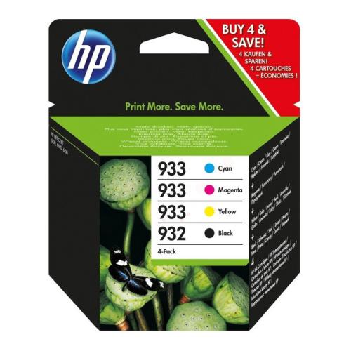 HP drukas kasetne melns / zils / magenta / dzeltens (6ZC71AE / 932933) (multipack)