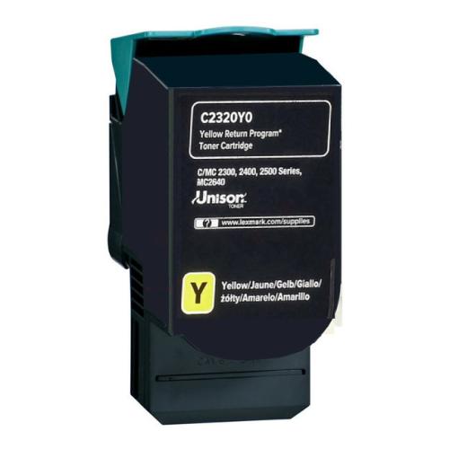 Lexmark tonera kasetne dzeltens (C242XY0 / 0C242XY0) (Atgriezt, high capacity)