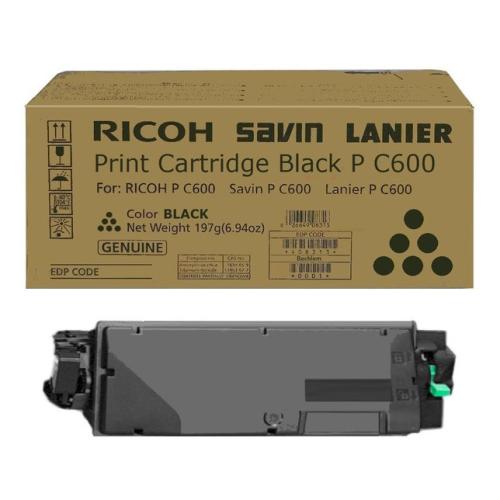 Ricoh tonera kasetne melns (408314 / PC600)