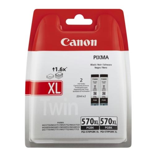 Canon drukas kasetne melns (0318C010 / PGI570PGBKXL) (Divkāršs iepakojums, high capacity)