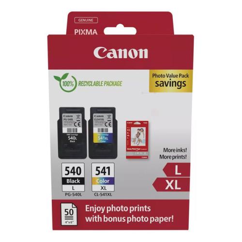 Canon drukas kasetne melns / krāsa (5224B012 / PG540L+CL541XL) (Divkāršs iepakojums, multipack)