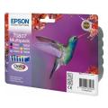 Epson drukas kasetne melns / zils / magenta / dzeltens / cianfotogrāfija / magenta fotogrāfija (C13T08074011 / T0807) (multipack)