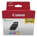 Canon drukas kasetne zils / magenta / dzeltens (4541B018 / CLI526) (multipack)